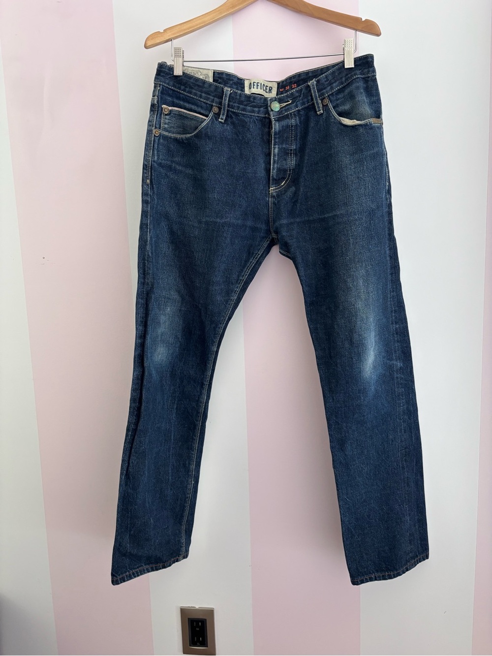 Superdry Officer Straight-Leg Jeans 36